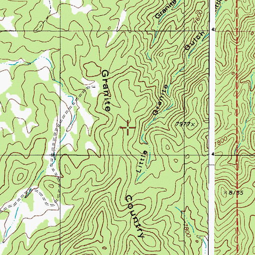 Topographic Map of Granite Country, CO