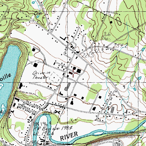 Topographic Map of Northgate Plaza Shopping Center, VT
