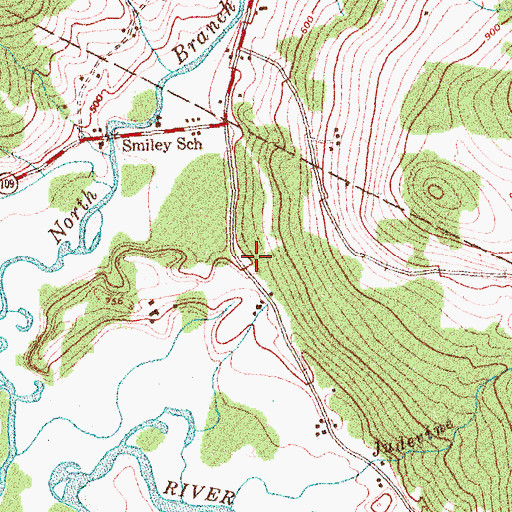 Topographic Map of Page Burial Plot, VT