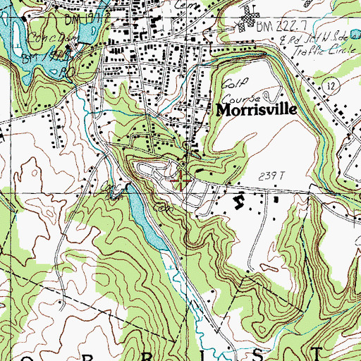 Topographic Map of Pleasant View Cemetery, VT
