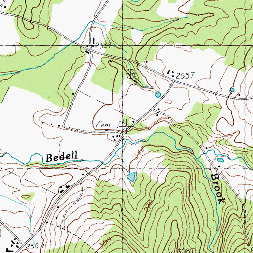 Topographic Map of Randolph - Herrick Cemetery, VT