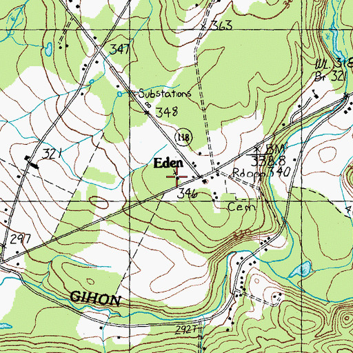 Topographic Map of Saint Gabriels Catholic Church, VT