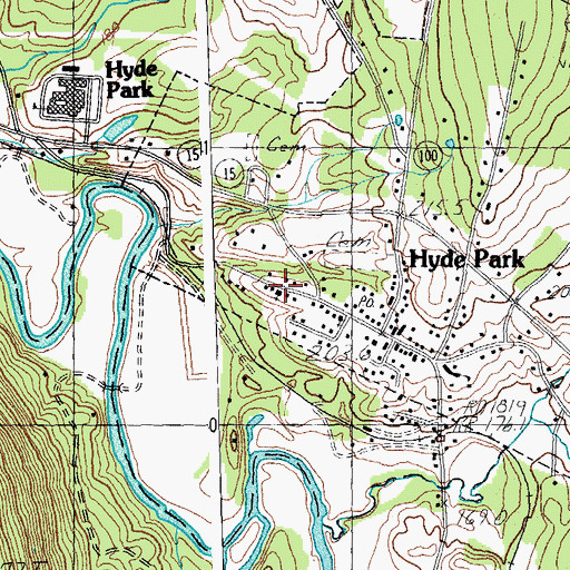 Topographic Map of Saint Theresa Catholic Church, VT