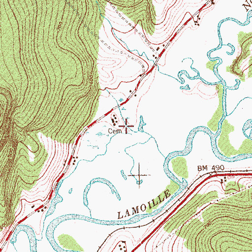 Topographic Map of Smiley Cemetery, VT