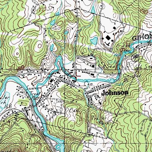 Topographic Map of Vermont Studio School Lecture Hall, VT