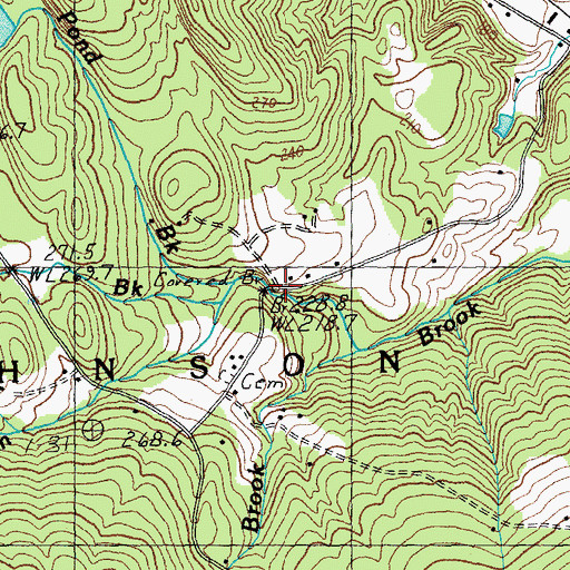 Topographic Map of Waterman Covered Bridge, VT