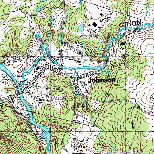 Topographic Map of Whitting Hill Cemetery, VT