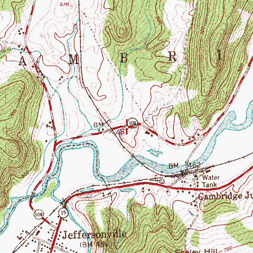 Topographic Map of Wood Cemetery, VT