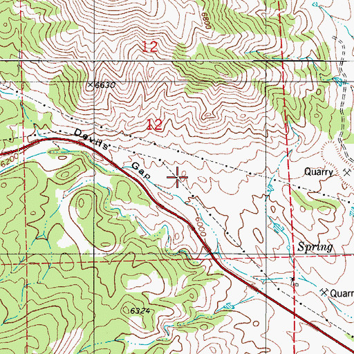 Topographic Map of Devils Gap, CO