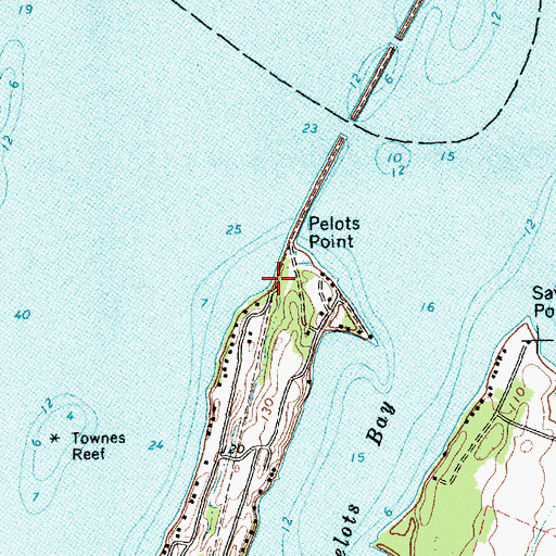 Topographic Map of Marina International, VT