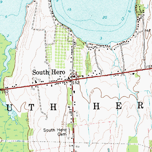 Topographic Map of Old Stone Inn (historical), VT