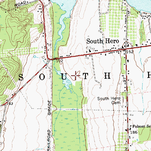 Topographic Map of South Hero Bicentennial Museum, VT