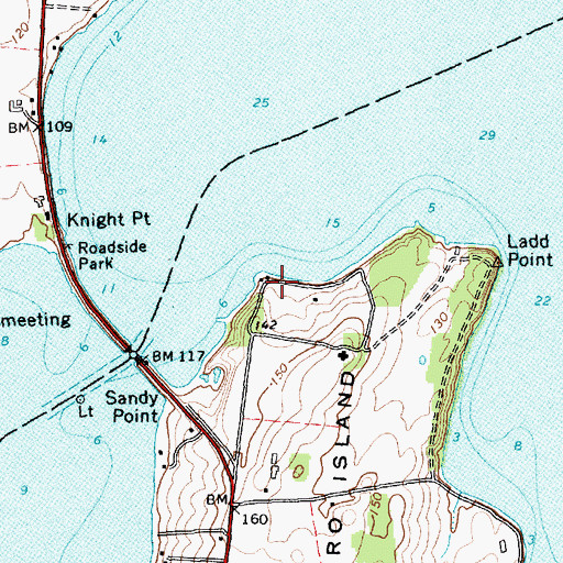 Topographic Map of Tudhopes Sailing Center, VT