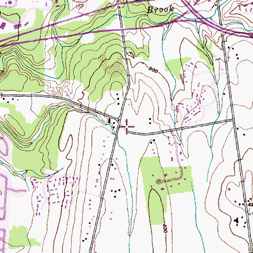 Topographic Map of All Saints Episcopal Church, VT