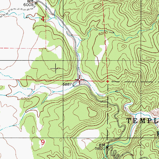 Topographic Map of Volcano Gulch, CO
