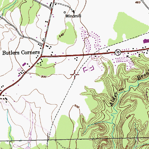 Topographic Map of Essex Junction Post Office, VT