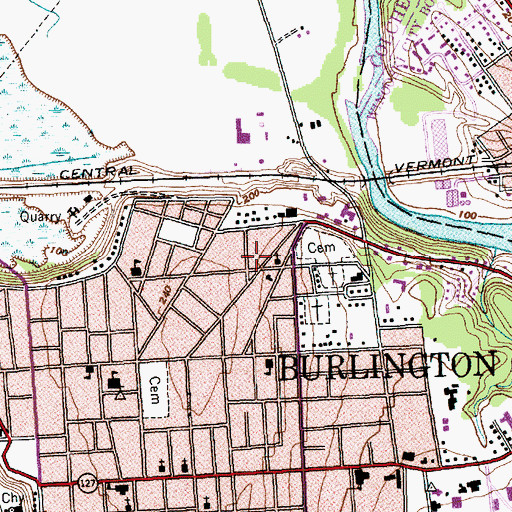 Topographic Map of Church of God in Christ, VT