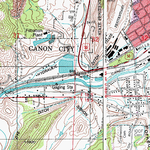 Topographic Map of Sand Creek, CO