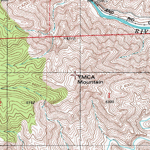 Topographic Map of Y M C A Mountain, CO