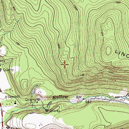 Topographic Map of Fred Johnson Wildlife Management Area, VT