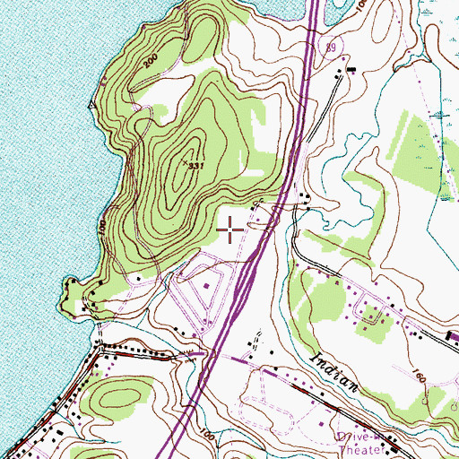 Topographic Map of Lone Pine Campsite, VT