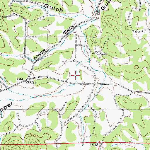 Topographic Map of Deadhorse Spring, CO
