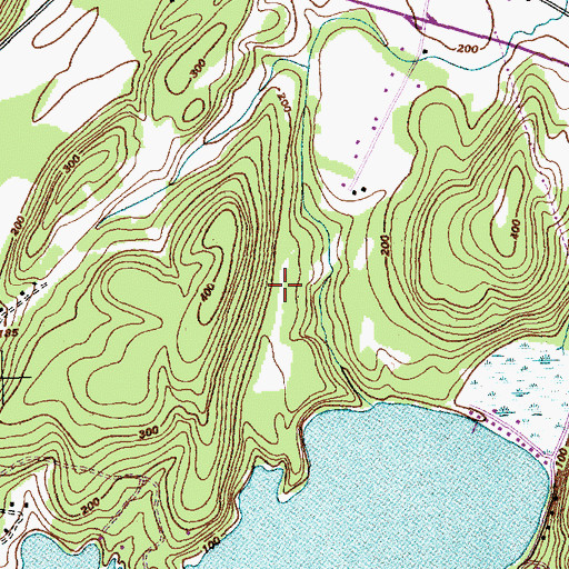 Topographic Map of Mallets Bay State Park, VT