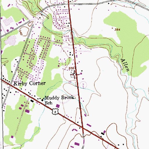 Topographic Map of Morse Cemetery, VT