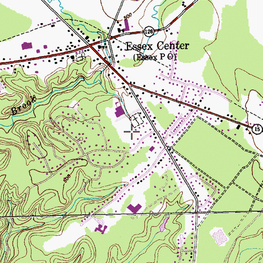 Topographic Map of Mountain View Cemetery, VT