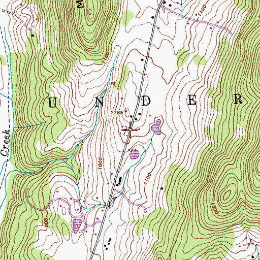 Topographic Map of North Underhill Cemetery, VT