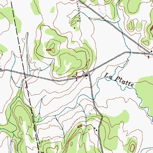 Topographic Map of O'Neil Road Cemetery, VT