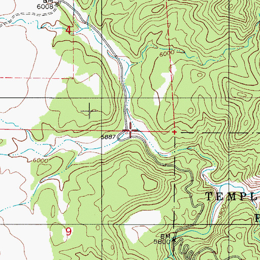 Topographic Map of Marsh Gulch, CO