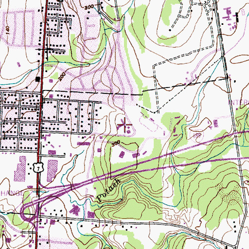 Topographic Map of Rice Memorial High School, VT