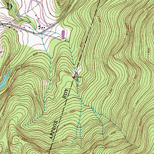 Topographic Map of Robbins Mountain Wildlife Management Area, VT
