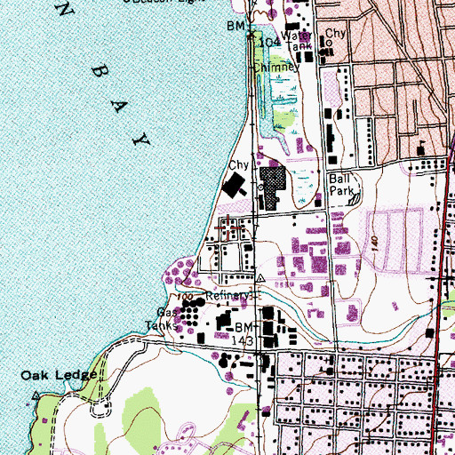 Topographic Map of Saint Jean Baptist Church, VT