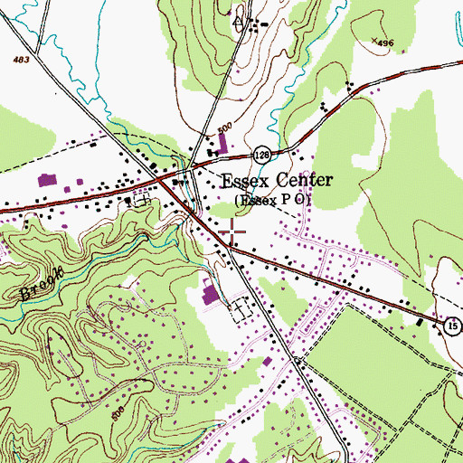Topographic Map of Saint Pius X Church, VT