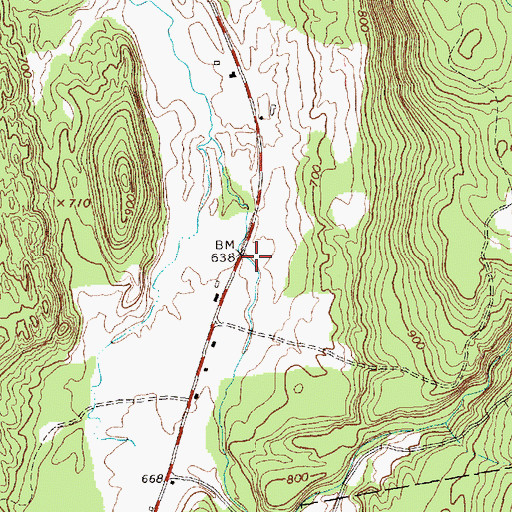 Topographic Map of Taft Cemetery, VT