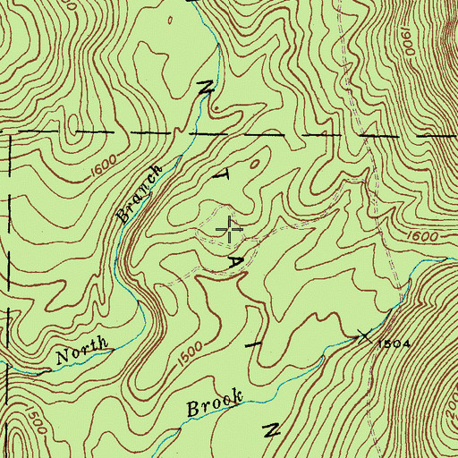 Topographic Map of United States Forest Service Mount Moosalamoo Campground, VT