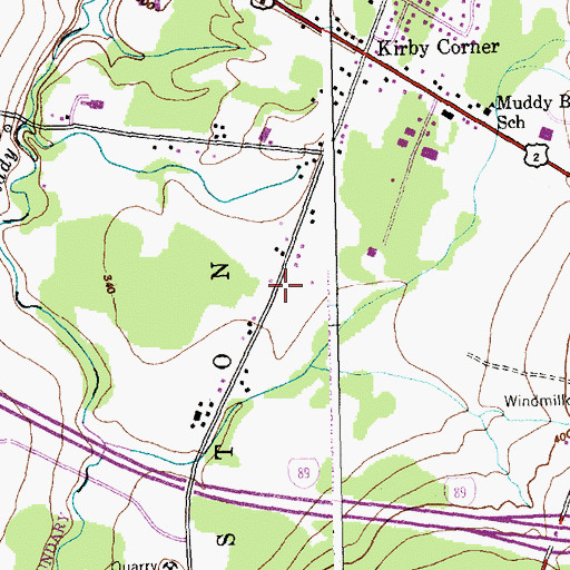 Topographic Map of Maranatha Christian Church, VT