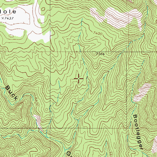 Topographic Map of Little Hole, CO