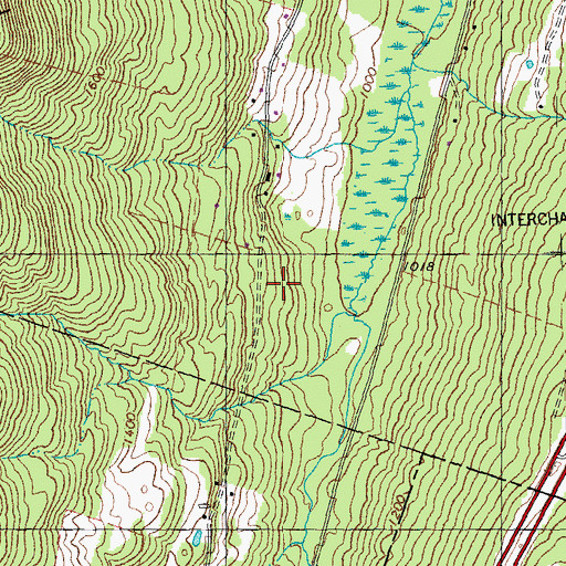 Topographic Map of Berlin Municipal Forest, VT