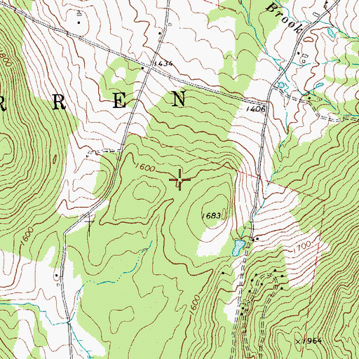 Topographic Map of Blueberry Lake Ski Touring Center, VT