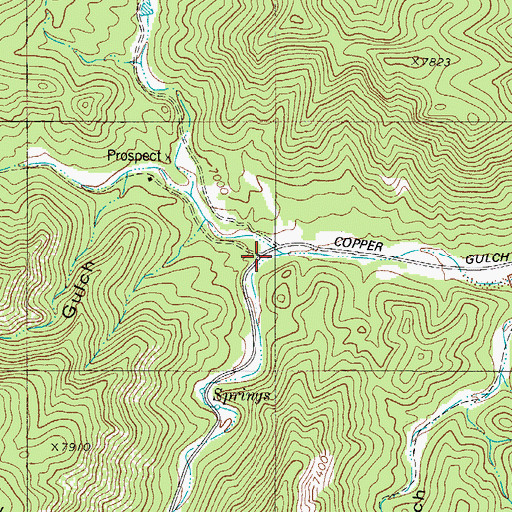 Topographic Map of Washtub Gulch, CO