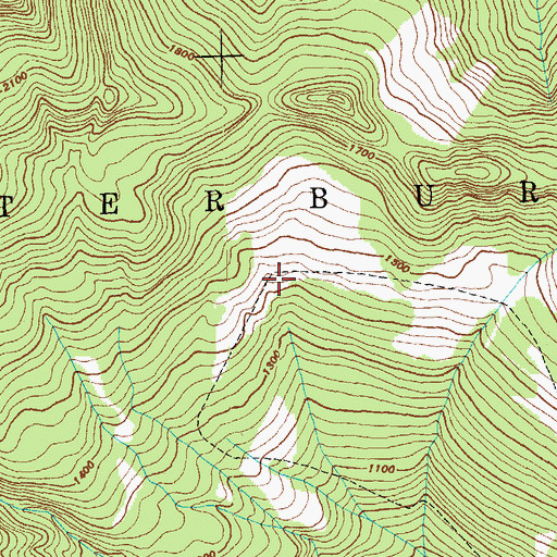 Topographic Map of Dalley Loop Trail, VT
