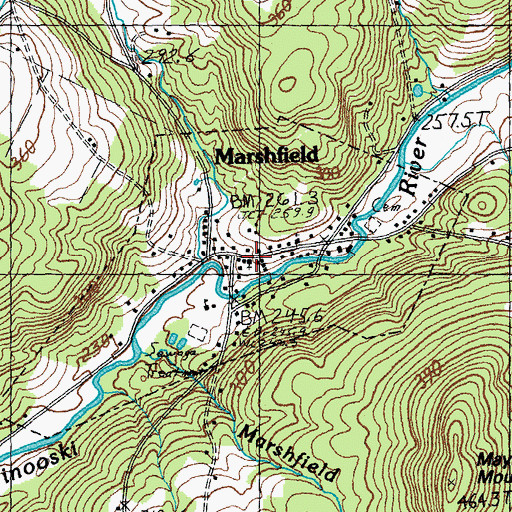 Topographic Map of Federated Church, VT