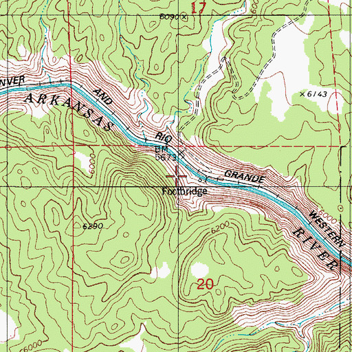 Topographic Map of Sample, CO