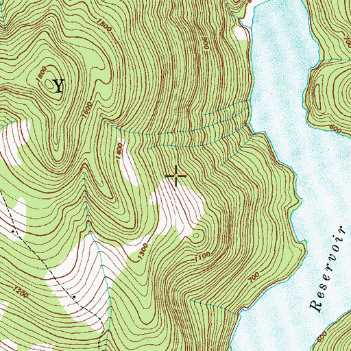 Topographic Map of Hedgehop Hill Loop Trail, VT