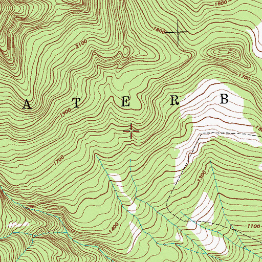 Topographic Map of Little River State Park, VT