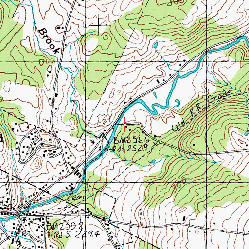 Topographic Map of Martin Covered Bridge, VT