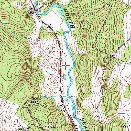 Topographic Map of Montpelier Recreational Field, VT